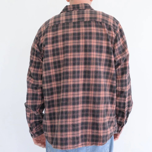 Patagonia Peach And Black 100% Organic Cotton Gorpcore Outdoor Button Down Shirt - Picture 3 of 11